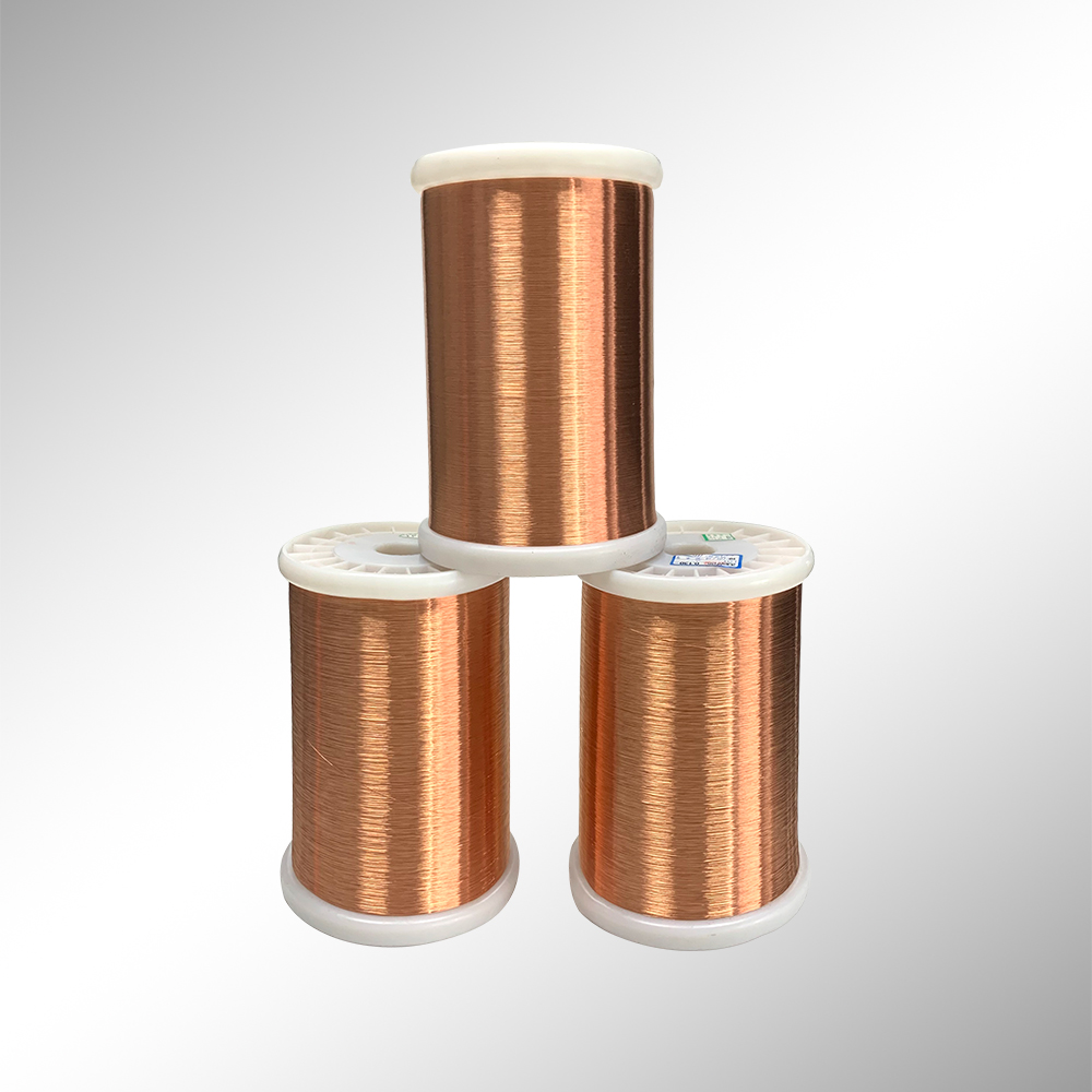 Self-bonding polyurethane enamelled round copper wire